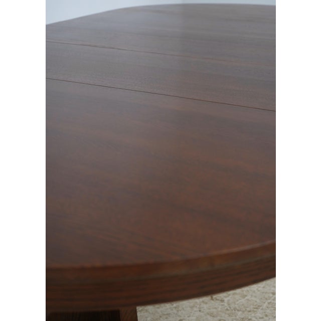 Stickley Round Mission Oak 52 Inch Dining Room Table For Sale - Image 14 of 18