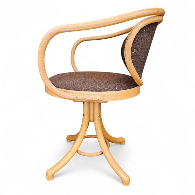 Brown Swivel Desk Chair from TON, 1960s For Sale - Image 8 of 11