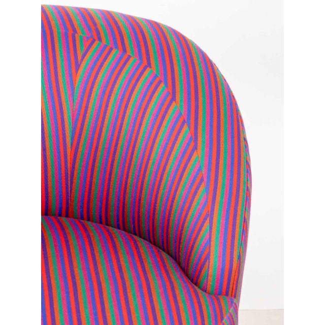 Vladimir Kagan Kagan Nautilus Style Swivel Lounge Chairs, Pair For Sale - Image 4 of 6