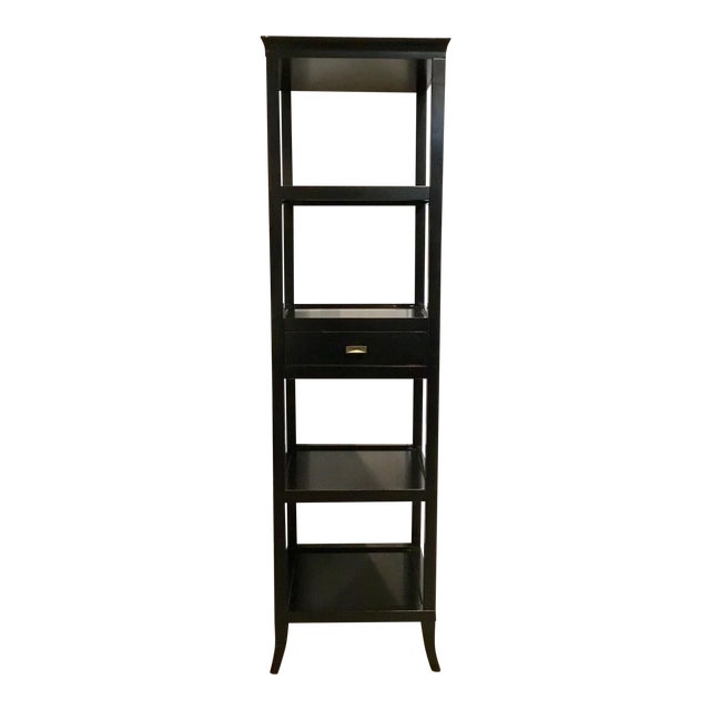 Modern Black Etagere/Bookcase Chairish