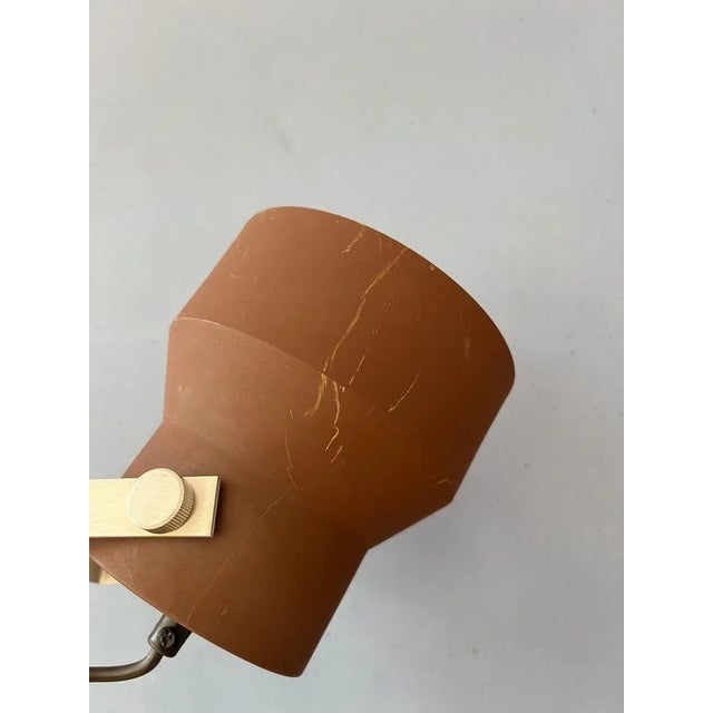 Mid-Century Space Age Brown Anvia Floor Lamp For Sale - Image 10 of 11