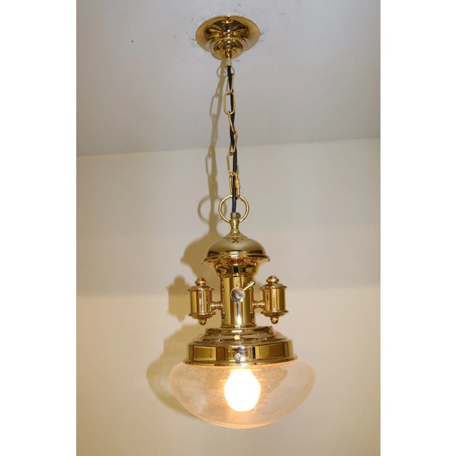 1990s Maritime Nostalgia Inspired Ship Pendant Lamp For Sale - Image 12 of 13