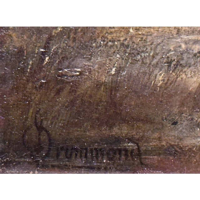 19th Century British Pastoral Oil Painting in Gilt Frame by Julian E. Drummond For Sale - Image 4 of 12