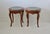 Late 20th Century French Louis XV Style Occasional Side Tables Feature Green Marble Tops, Non-Identical-a Pair For Sale In Miami - Image 6 of 18