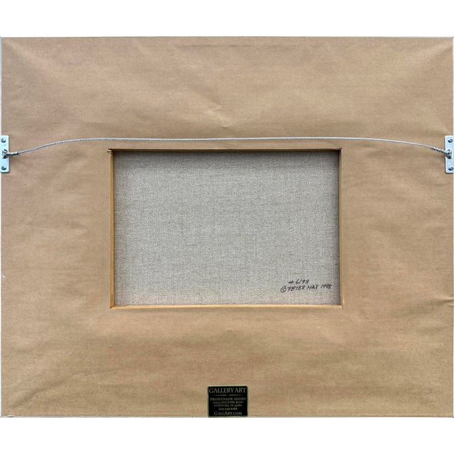 Peter Max Peter Max, Sunset (Custom Framed Original Painting on Canvas), 1988 For Sale - Image 4 of 4