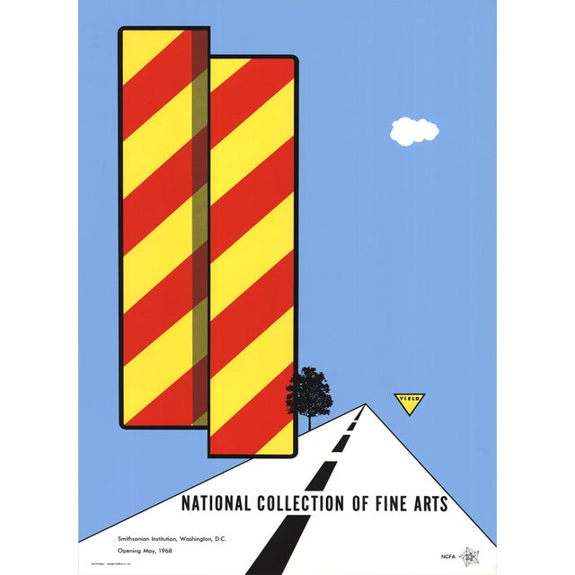 Artist: Allan D'Arcangelo Title: Yield Year: 1968 Signed: No Medium: Serigraph Paper Size: 45 x 29.5 inches ( 114 x 75 cm...