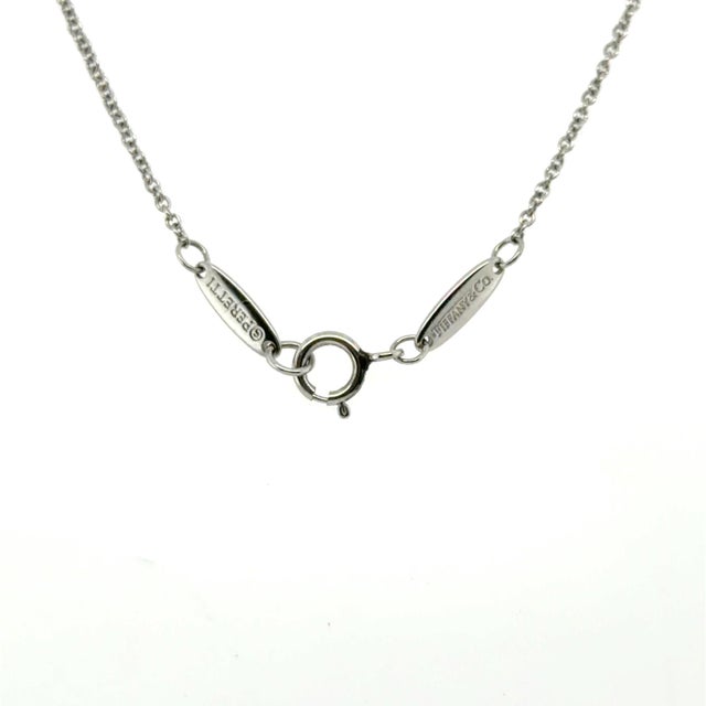 Elsa Peretti & Tiffany & Co. Elsa Peretti for Tiffany & Co. Diamond by the Yard Necklace Platinum For Sale - Image 4 of 6