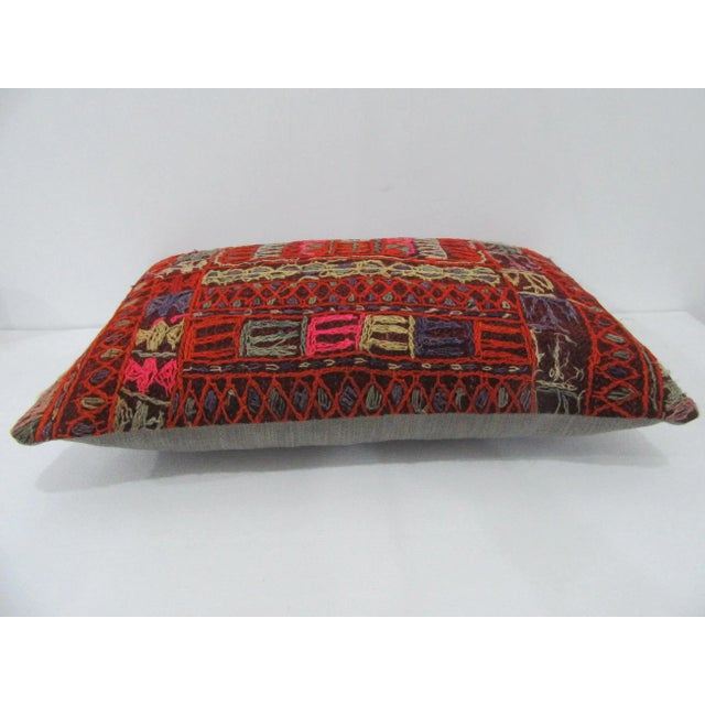 Handmade decorative pillow cover made from a vintage Turkish kilim rug. Backed with good quality cotton fabric. Pillow...