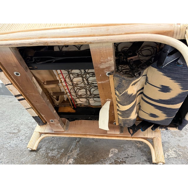 Blue Circa 1990's Bradington Young 4147 High-Lounger Recliner For Sale - Image 8 of 12