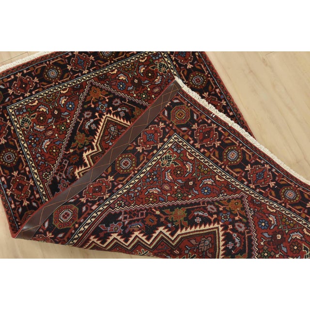 Goltogh Rug 2’7” X 4’1” Red Wool Vintage Traditional Hand-Knotted Carpet For Sale - Image 9 of 10