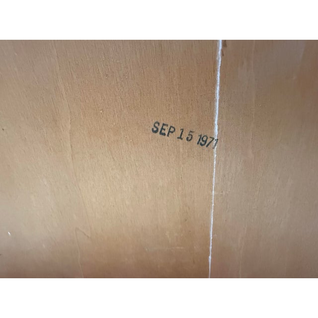 1970s Mid Century Modern Multi-Wood Dining Table Designed by Milo Baughman for Directional Furniture’s Gallery One Line For Sale - Image 12 of 12