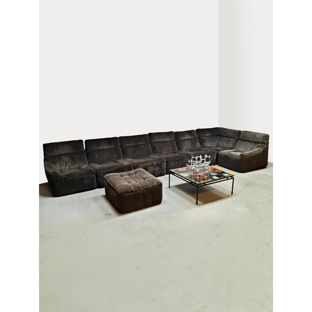Vintage Modular Lounge Sofa from Rolf Benz, 1970s, Set of 8 For Sale - Image 3 of 8
