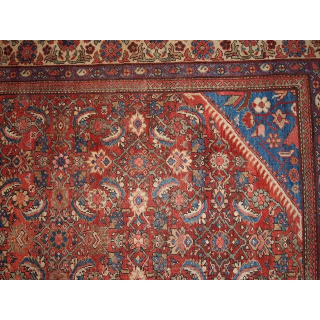 1900s Hand Made Antique Persian Mahal Rug For Sale In New York - Image 6 of 8