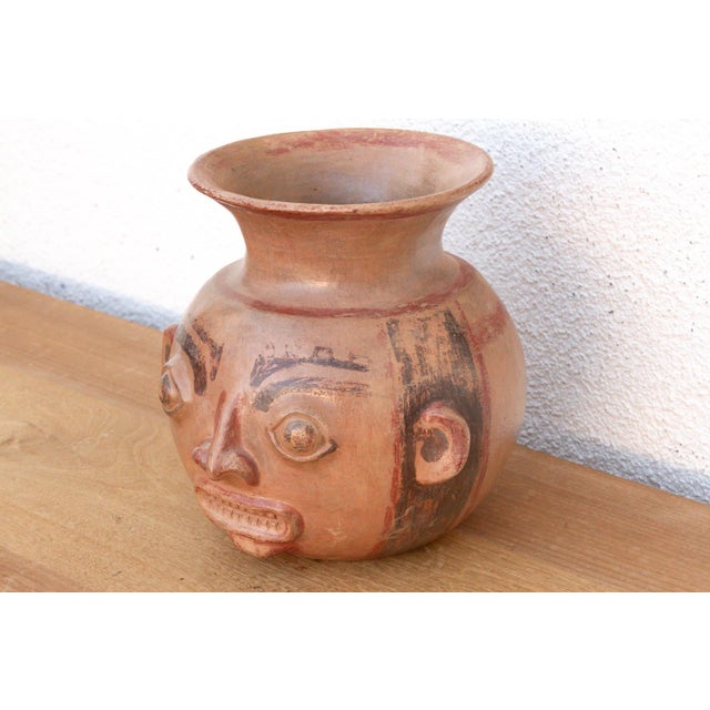Pre Columbian Terracotta Moche Effigy Vessel For Sale - Image 4 of 9