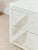White Post Modern White Vintage Nightstand For Sale - Image 8 of 12
