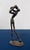 1950s Mid-Century Modern Abstract Brutalist Cast Bronze Male Figure Sculpture - Giacometti Style For Sale - Image 4 of 6