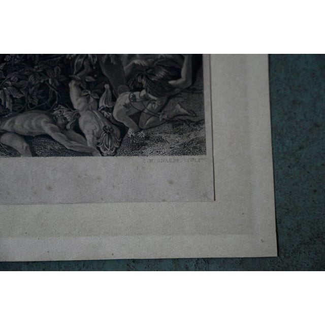 Engraving on paper. Ondine engraving by Charles William Sharpe after Daniel Maclise Mythological theme, beautiful...