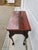 Square Ball and Claw Crotch Mahogany Flip Top Console Game Table For Sale - Image 10 of 17