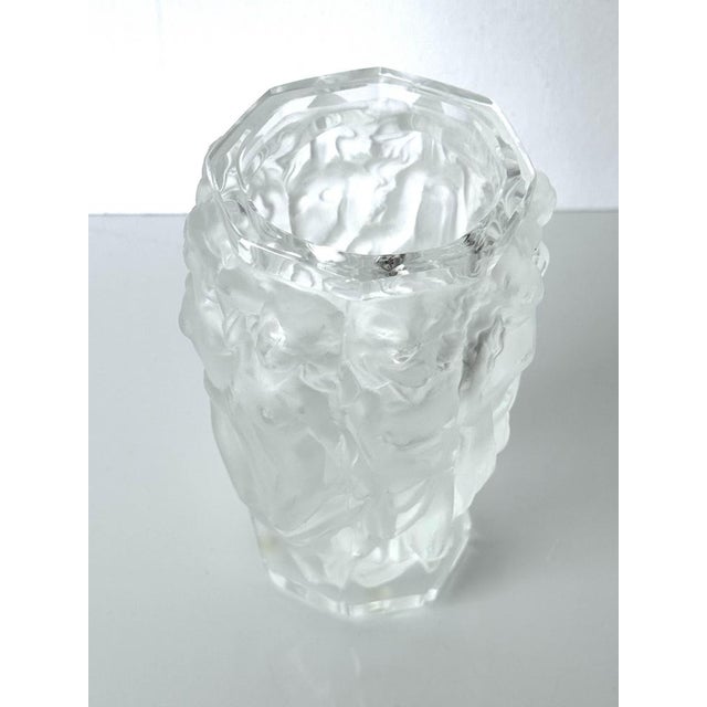 Baccantes Vase in Frosted Glass by Lalique For Sale - Image 7 of 10