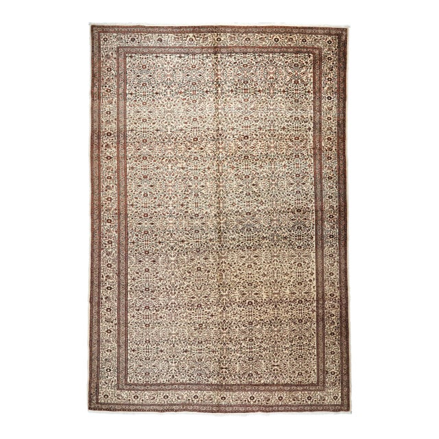 1960s Hand Knotted Vintage Turkish Area Rug For Sale