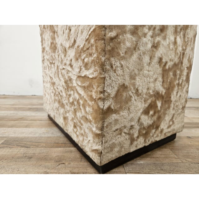 Vintage Upholstered Wooden Ottoman, 1950s For Sale - Image 11 of 14