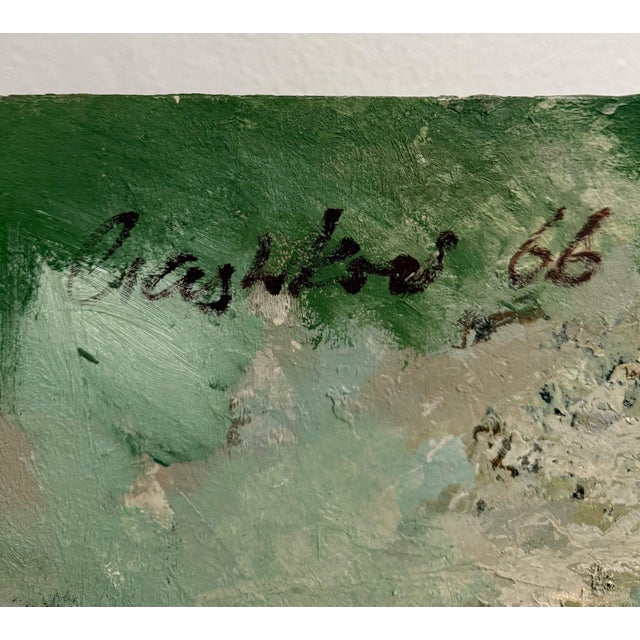 Paint Peter Liashkov, Large Figural Abstract Oil Painting Collage LA California Artist Peter Liashkov, 1966 For Sale - Image 7 of 18