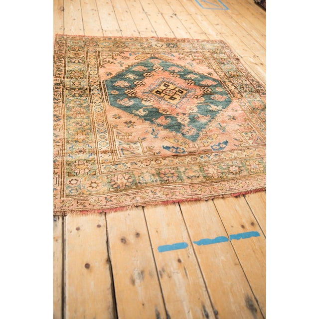 Vintage Anatolian Square Rug - 4'5" X 4'11" For Sale - Image 10 of 11