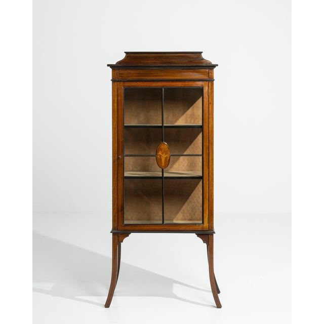 Edwardian Inlaid Cabinet United Kingdom 19th Century For Sale - Image 13 of 14