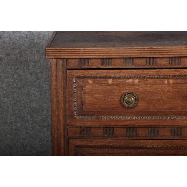 Baroque Chest of Drawers in Oak, 1780s For Sale - Image 12 of 18