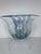 This Murano or Murano style Glass BOWL features vertical patterns of four clear panels alternating with four panels...