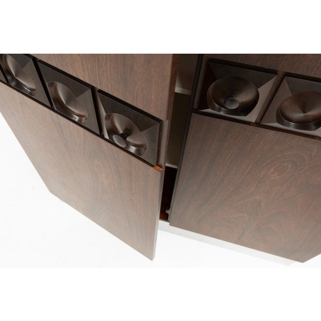 Brutalist Geometrical Bar Cabinet, Belgium, 1970s For Sale - Image 6 of 13