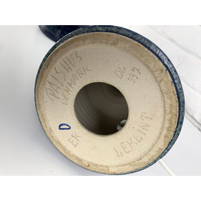 Danish Ceramic Table Lamps by Esben Klint for Le Klint, 1960, Set of 2 For Sale - Image 10 of 12