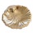 Brass Bowl, 14-Inch Solid Shell Centerpiece With Scalloped Fluted Interior For Sale