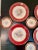 1940s Century by Salem “Aristocrat Maroon” Plates- 8 Pieces For Sale - Image 4 of 8