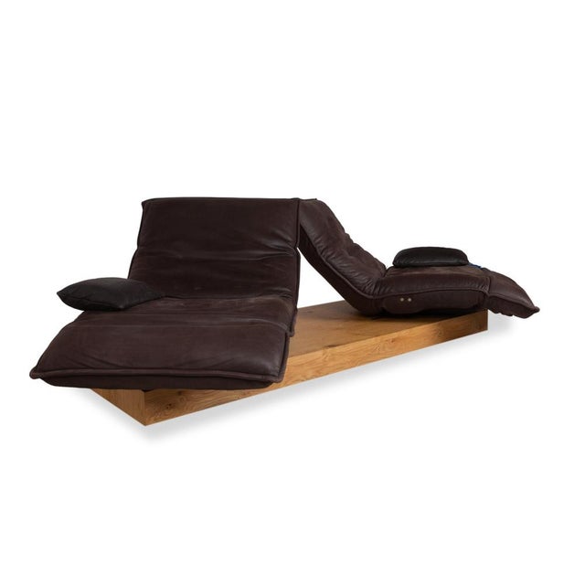 Animal Skin Free Motion Epos 3 Leather Two-Seater Brown Electric Function Sofa from Koinor For Sale - Image 7 of 18