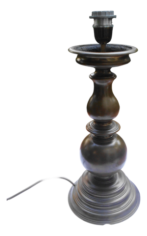 Vintage Bronze and Brass Table Lamp, 1970s
