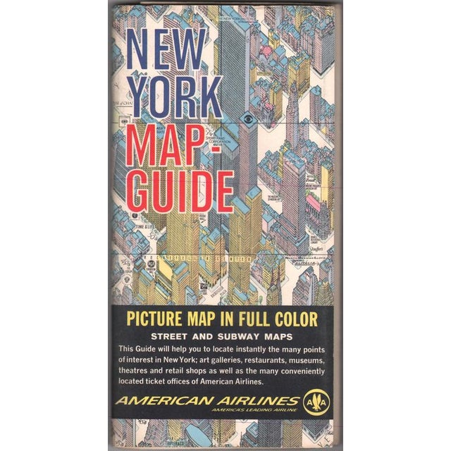 Hermann Bollmann New York City Birds-Eye Map for American Airlines, 1964 For Sale - Image 9 of 12