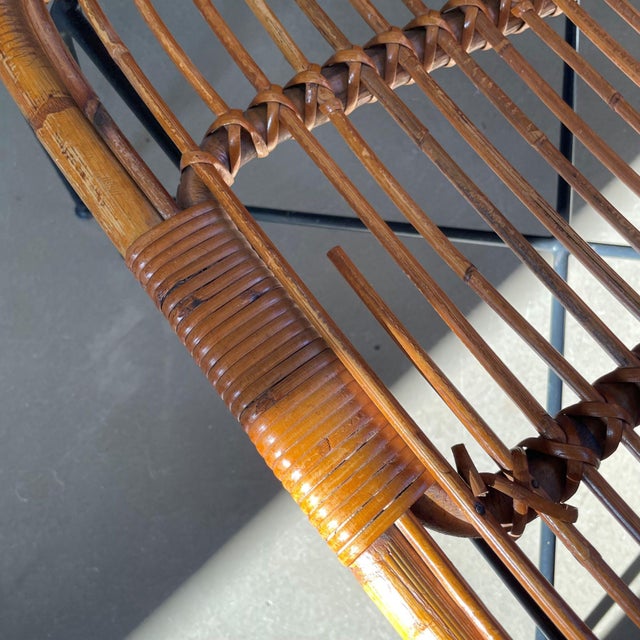 Mid-Century Rattan Lounge Chairs, 1950s, Set of 5 For Sale - Image 13 of 15