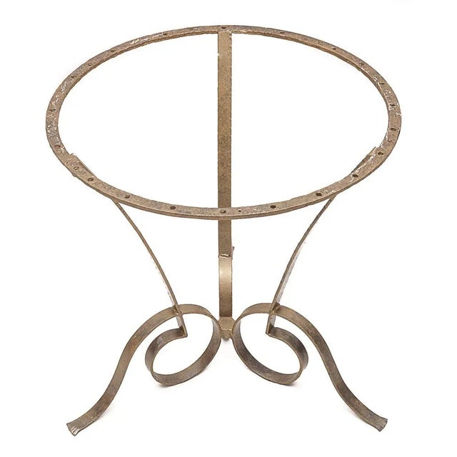 Round Side Table by Raymond Subes, 1950s For Sale - Image 6 of 8