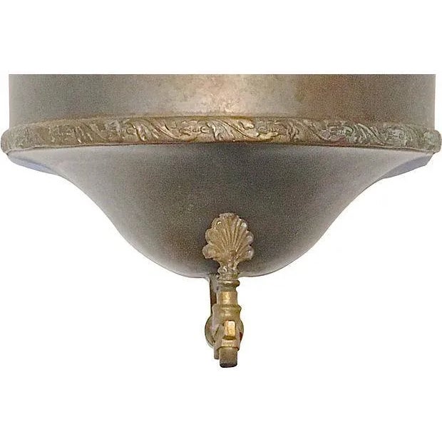 Antique Laurel Wreath Steel Lavabo For Sale In Atlanta - Image 6 of 8