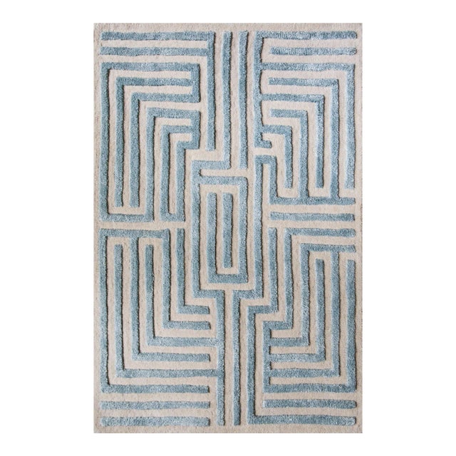 Walk the maze with the Knossos geometric tufted wool rug design, named after the ancient Greek city in which King Midas...