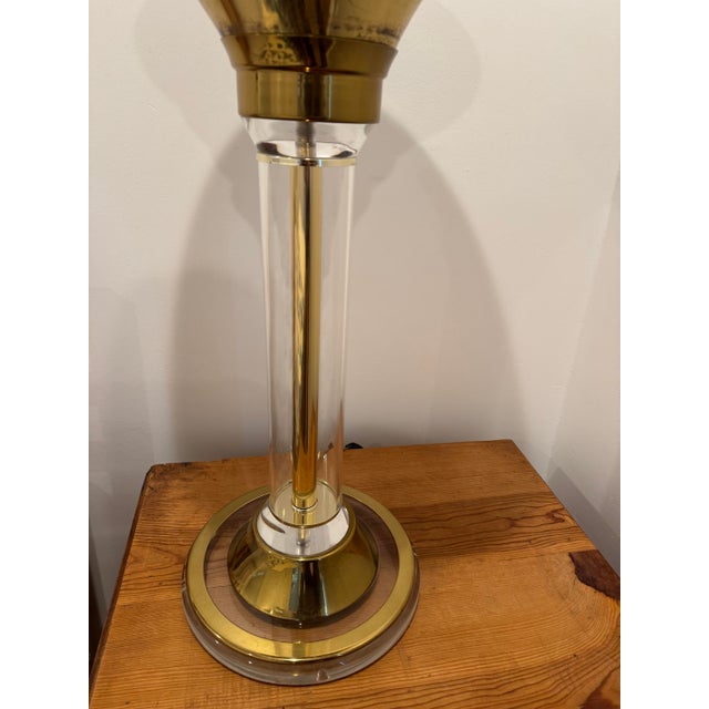 Metal 1980s Karl Springer Pair of Lamps - Bedside or Floor - Gold For Sale - Image 7 of 9