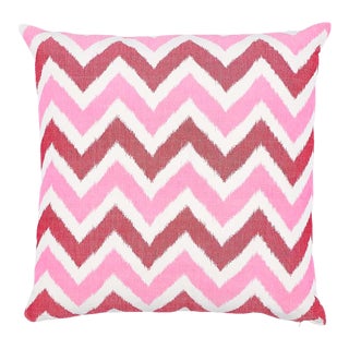 Schumacher Vedado Ikat 24" Pillow For Sale