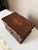 Vintage Hand Carved Imported Mahogany With Brass Inlay Jewelry Box For Sale - Image 4 of 10
