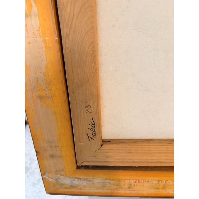 Wood Vintage Winter Sleigh Ride Oil Painting Signed Sobotka – Professionally Framed in Italian Frame For Sale - Image 7 of 13