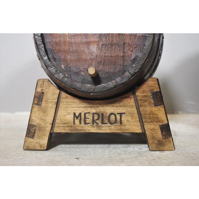 Metal Wine Barrels, 1950s, Set of 3 For Sale - Image 7 of 11