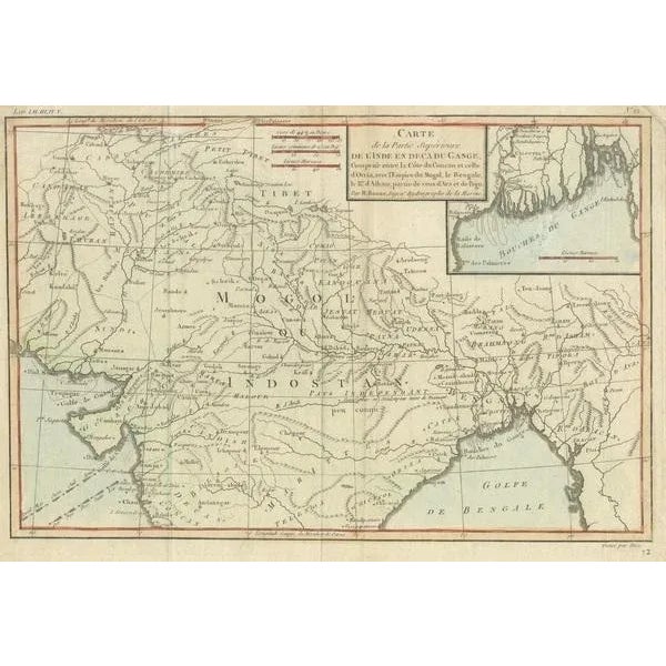 Antique Map of Part of Central and Southern Asia For Sale - Image 3 of 6