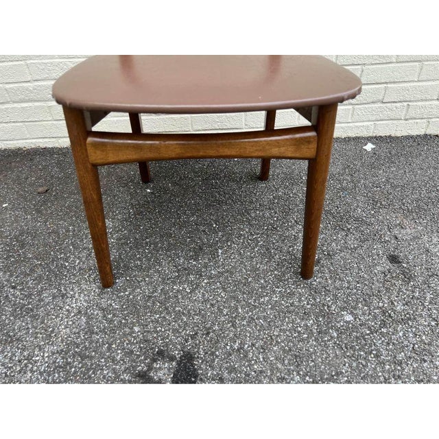 Late 20th Century Mid Century Walnut Dining Chair For Sale - Image 4 of 8