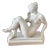 Mid Century European White Ceramic Woman’s Nude Figure - Signed For Sale