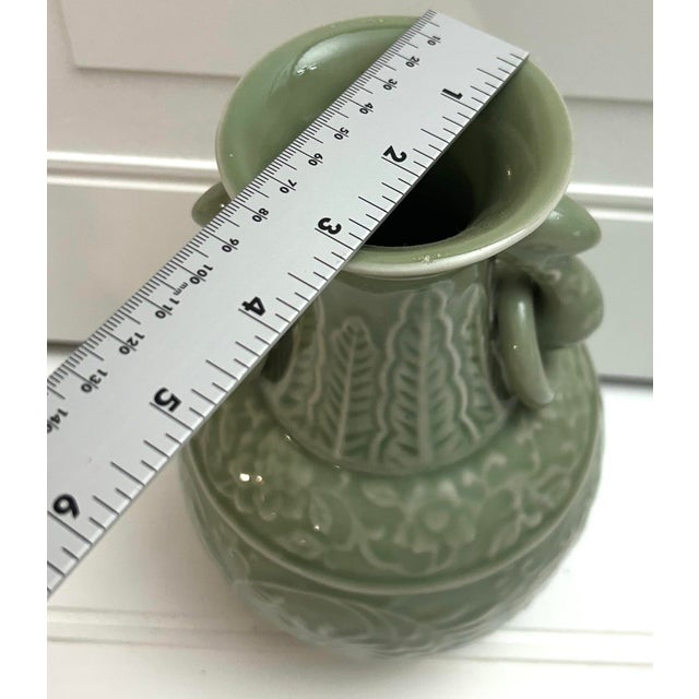 1980s 1980s Green Celadon Asian by Sadek For Sale - Image 5 of 7